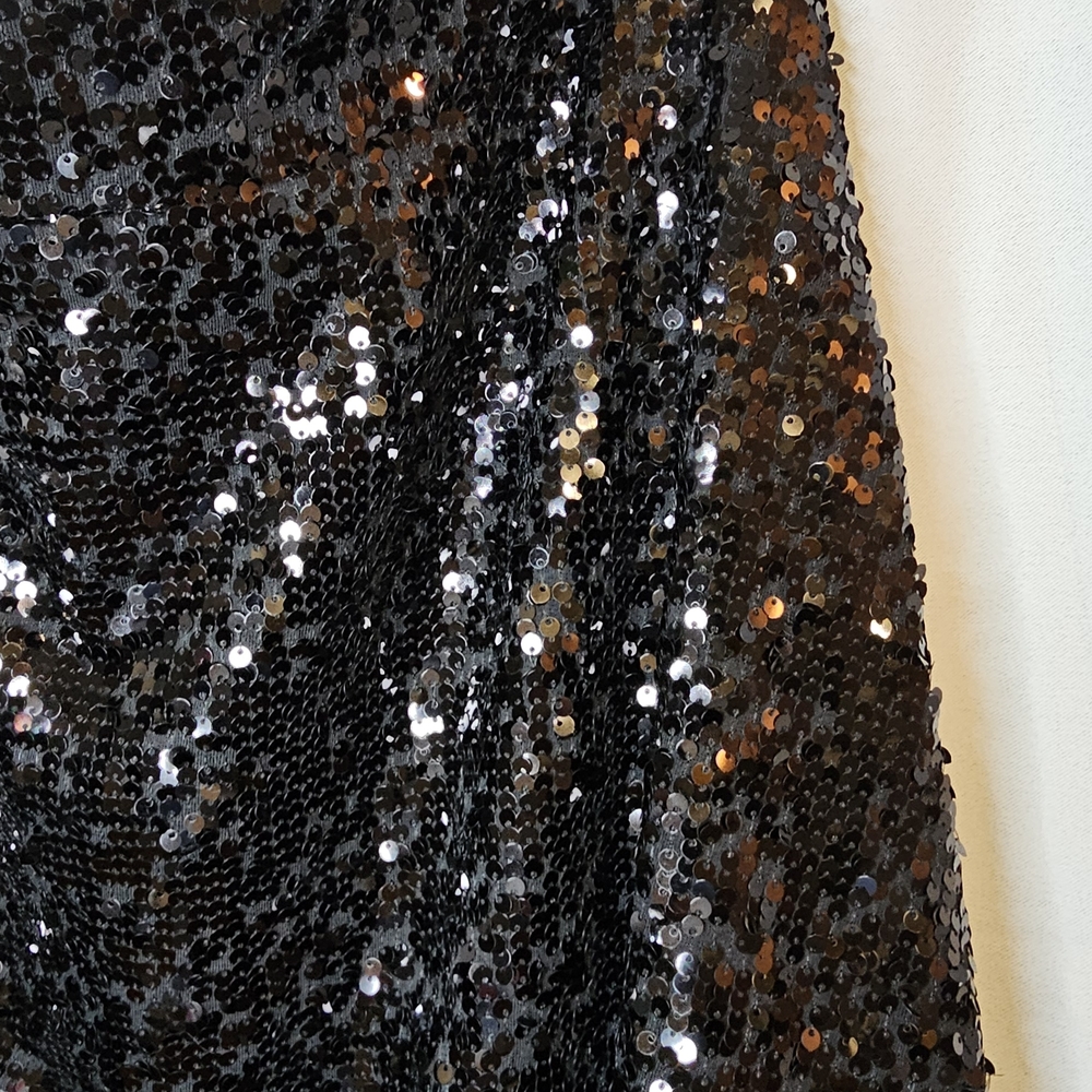 Avenue Sparkling Black A-Line Skirt - Picture 2 of 5